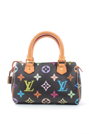 Louis Vuitton Mini Speedy / Mini HL Monogram Coated Canvas and Leather Bag
