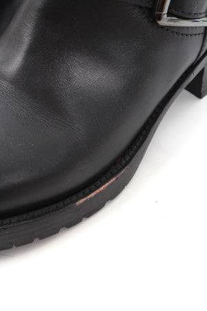 Valentino Noir Rockstud Biker Leather Ankle Boots