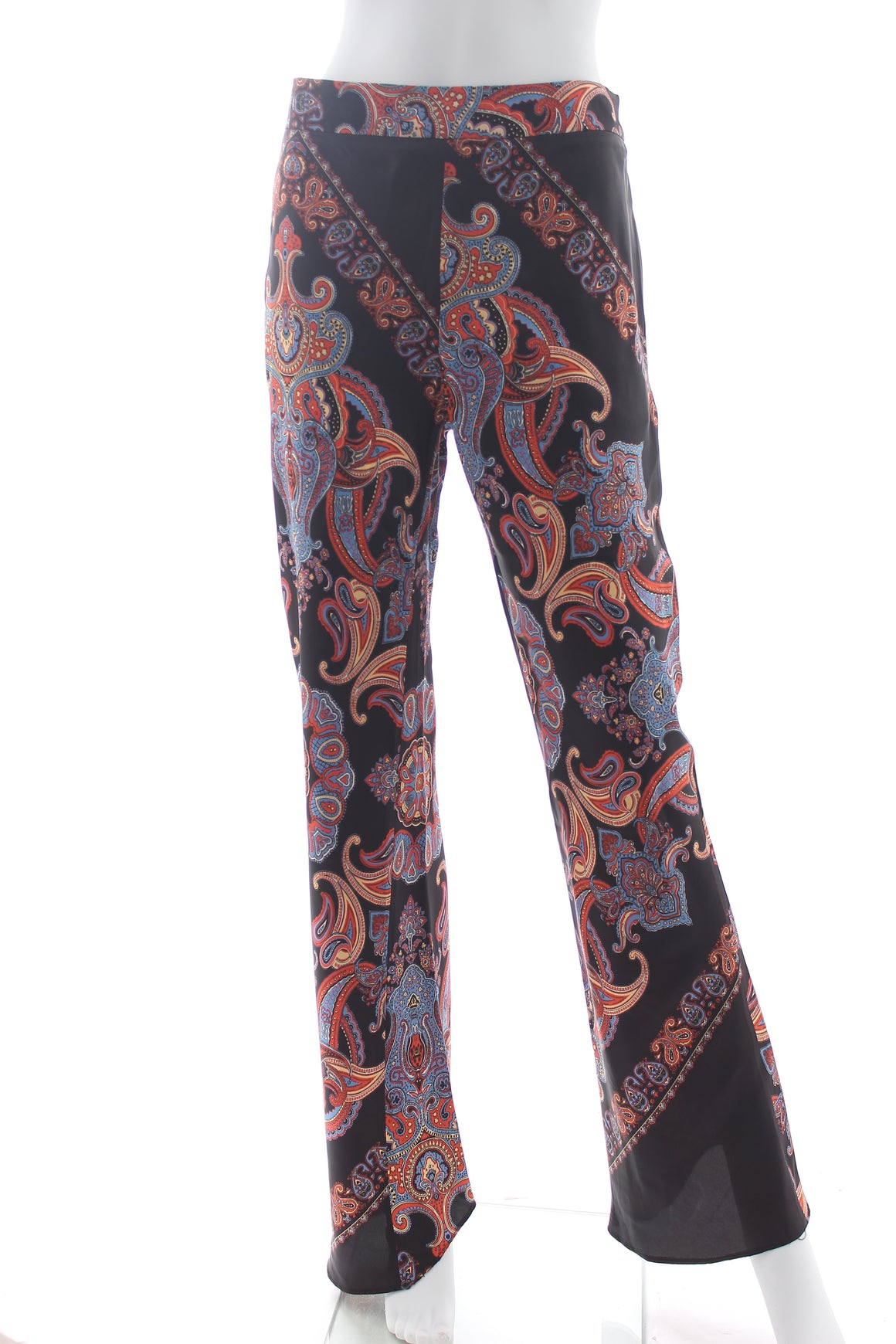 Chloe Paisley Printed Flared Leg Trousers