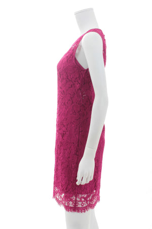 Dolce & Gabbana Cotton-Blend Sleeveless Lace Mini Dress