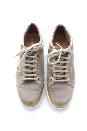 Jimmy Choo 'Miami' Suede and Patent Leather Sneakers