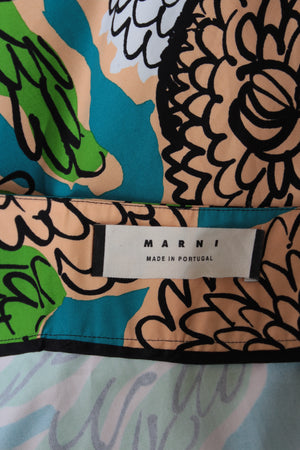 Marni Asymmetric Printed Cotton Skirt