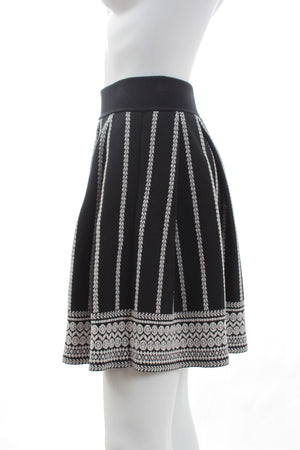 Maje Jessica Jacquard Knit Skirt