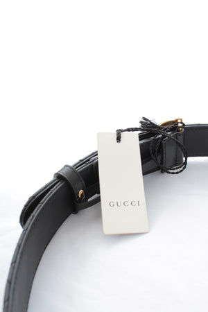 Gucci Interlocking G Horsebit Quilted Leather Belt
