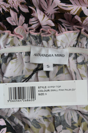 Alexandra Miro Gypsy Palm Printed Cotton Crop Top