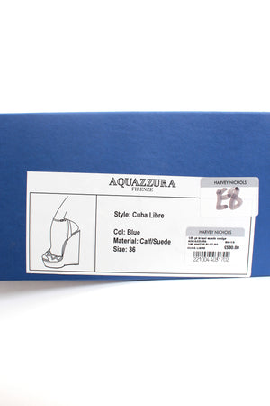 Aquazzura Cuba Libre Suede Wedge Sandals