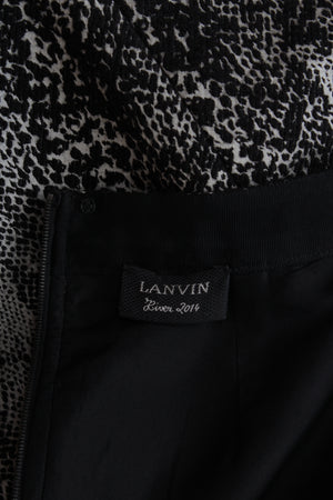 Lanvin Snake-Print Skirt