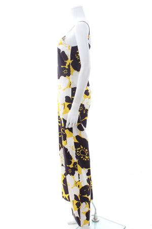 Cala de la Cruz 'Paolina' Floral Printed Cotton Jumpsuit