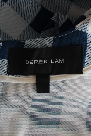 Derek Lam Silk-Blend Check Top