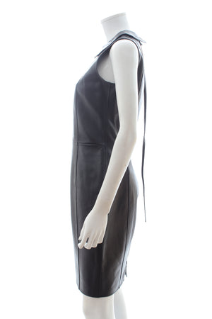 Emporio Armani Leather Sleeveless Dress
