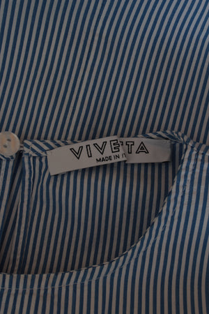 Vivetta Striped Cotton Tie-Back Top