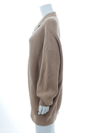 Stella McCartney Oversized Zippered Wool Cardigan