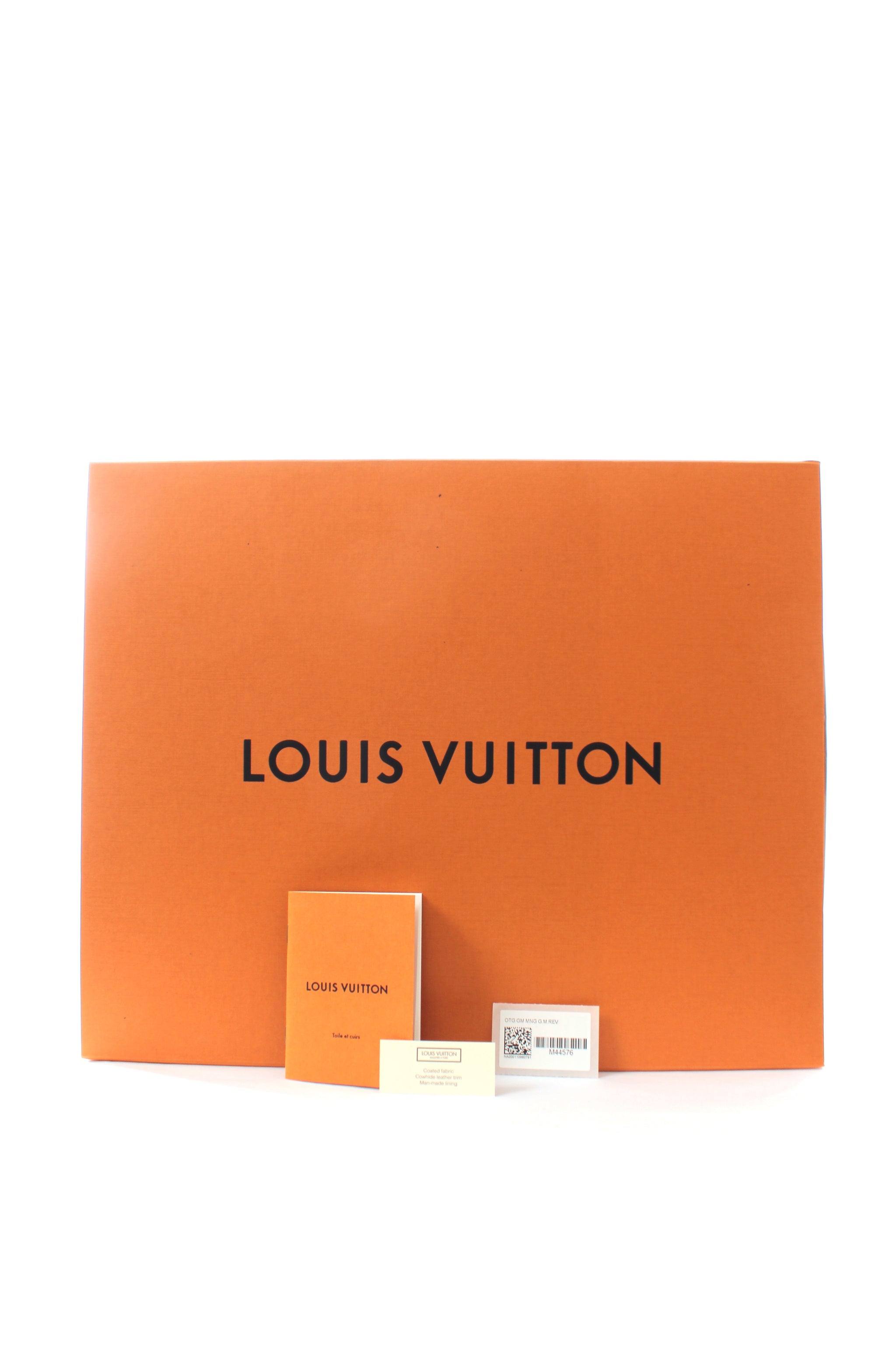 LV OnTheGo GM M44576 Monogram/Mng Reverse Canvas With Leather And