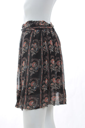 Isabel Marant Etoile Sistle Floral Silk-Georgette Wrap Skirt