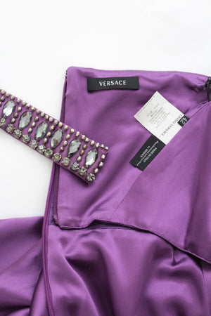 Versace Silk Draped Strapless Silk Gown W/Crystal Embellished Belt, Dresses, Versace, Closet Upgrade - Closet-Upgrade