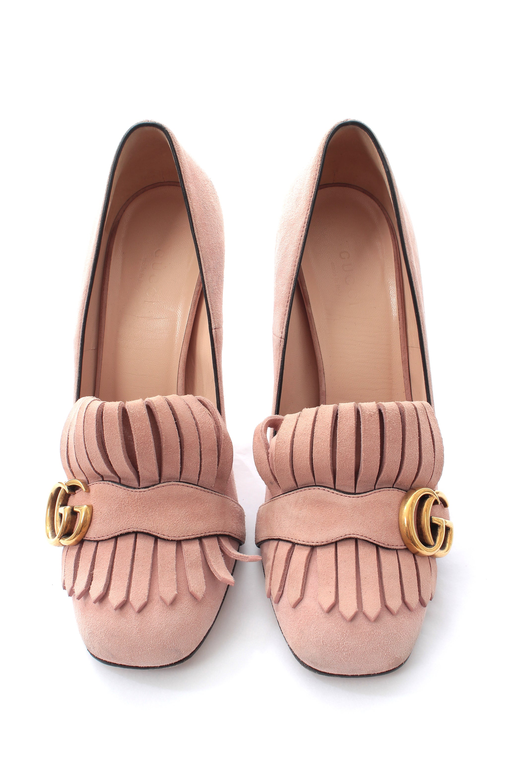 Gucci Marmont Fringed Suede Loafer Pumps Closet Upgrade