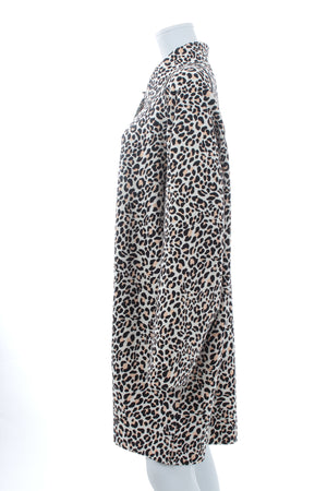 Norma Kamali Leopard Printed Overcoat
