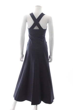 Isa Arfen Zip-Front Sleeveless Cotton Dress
