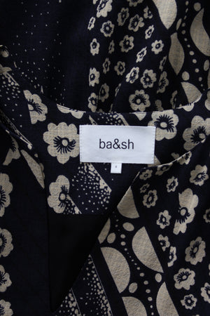 Ba&sh Orson Floral Printed Crepe Midi Dress