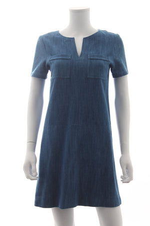 APC Denim Short Sleeve Mini Dress
