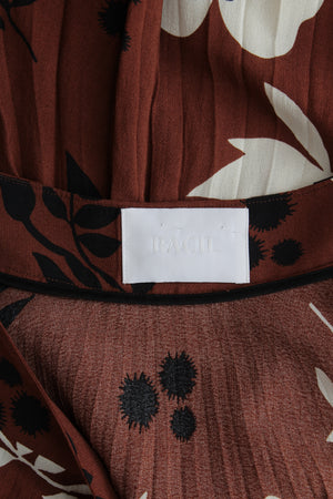Racil 'Mara' Floral Printed Pleated Midi Skirt