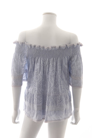 Needle & Thread Broderie Anglaise Off-the-shoulder Cotton Blouse