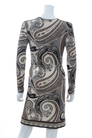 Etro Paisley Printed Stretch-Jersey Dress