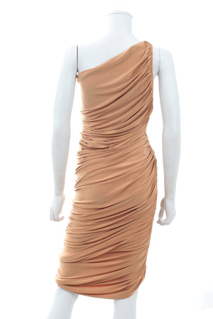 Norma Kamali 'Diana' One-Shoulder Ruched Stretch-Jersey Dress
