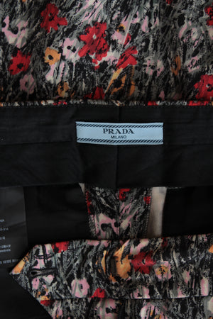 Prada Printed Wool-Stretch Trousers