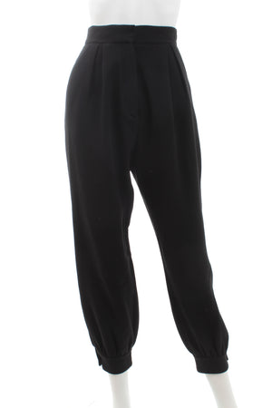 Alessandra Rich Wool-Crepe Tapered Trousers