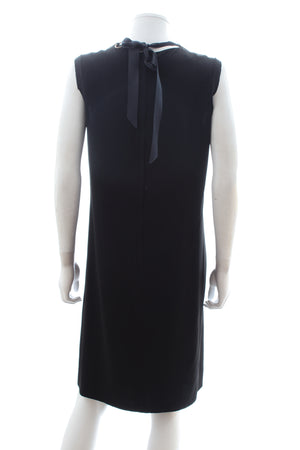 Lanvin Embellished Neck Sleeveless Shift Dress