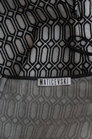 Maticevski 'Potentials Bustier' Corset Top & 'Sudden' Embroidered Silk Skirt Set