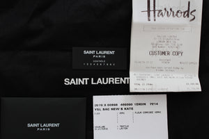 Saint Laurent Kate Grain de Poudre Embossed Leather Shoulder Bag