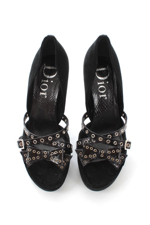 Dior *Rare* QueenMum Bondage Platform Sandals
