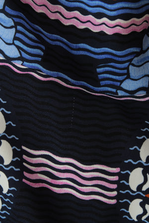 Peter Pilotto Sleeveless Wave Printed Stretch-Crepe Dress