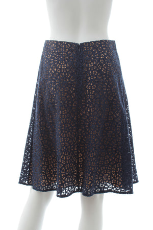 Carven Cotton-Blend Lace Skirt