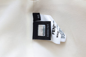 Fendi Textured Wool-Silk Blend Coat