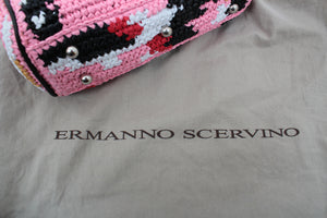 Ermanno Scervino Faubourg Mini Woven Raffia Shoulder Bag