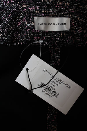 Faith Connexion Metallic Tweed Top Jacket