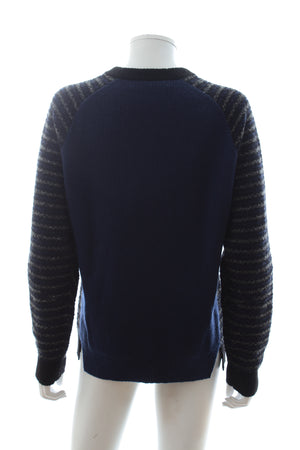 Proenza Schouler Striped Wool-Cashmere Blend Sweater