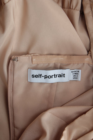 Self-Portrait Taffeta Midi Dress - Current Season