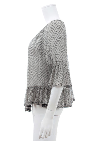 Isabel Marant 'Adriana' Silk-Georgette Printed Blouse