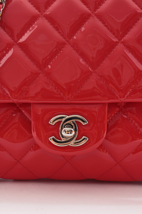 Chanel Timeless Patent Quilted Leather Flap Clutch - Closet Upgrade