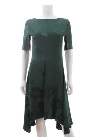 Stella McCartney Stoney Magnolia Jacquard Silk-Blend Dress