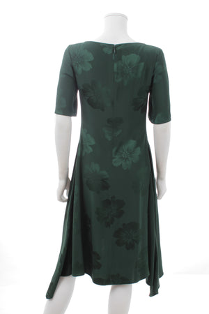 Stella McCartney Stoney Magnolia Jacquard Silk-Blend Dress