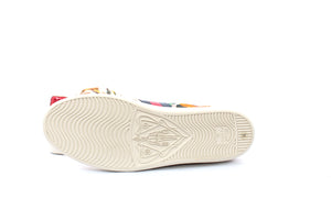 Gucci Ace Watersnake-Trimmed Butterfly Canvas and Leather Sneakers
