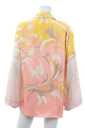 Emilio Pucci Silk-Twill Printed Pyjama Shirt