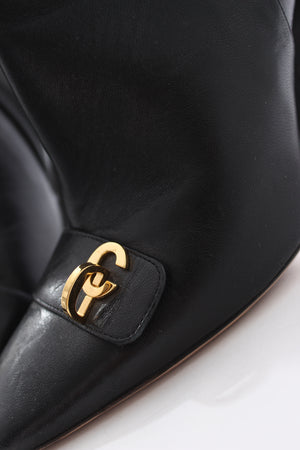 Dior CD Logo-Embellished Leather Ankle Boots