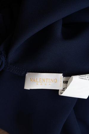 Valentino Draped Silk-Chiffon Dress