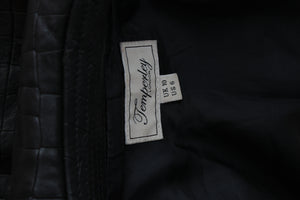 Temperley London 'Ernst' Croc-Effect Leather Jacket